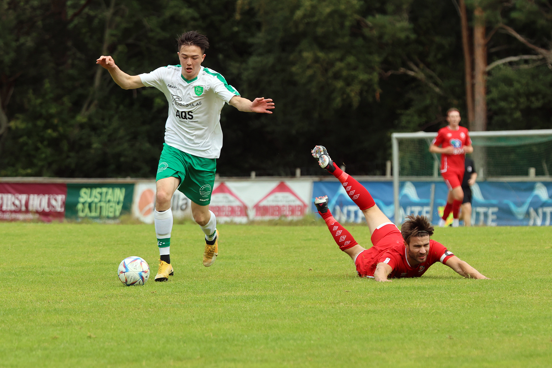Lucas Leander Haagensen var sentral da Flatanger klarte uavgjort mot Trygg/Lade lørdag.