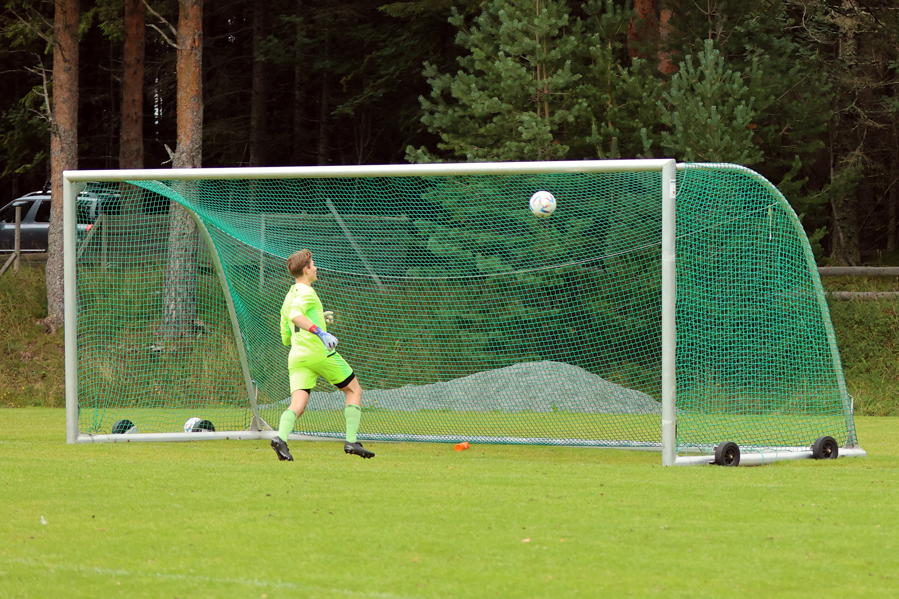 Trygg/Lades keeper kom til kort da Lucas Leander Haagensen serverte sitt kanonskudd.