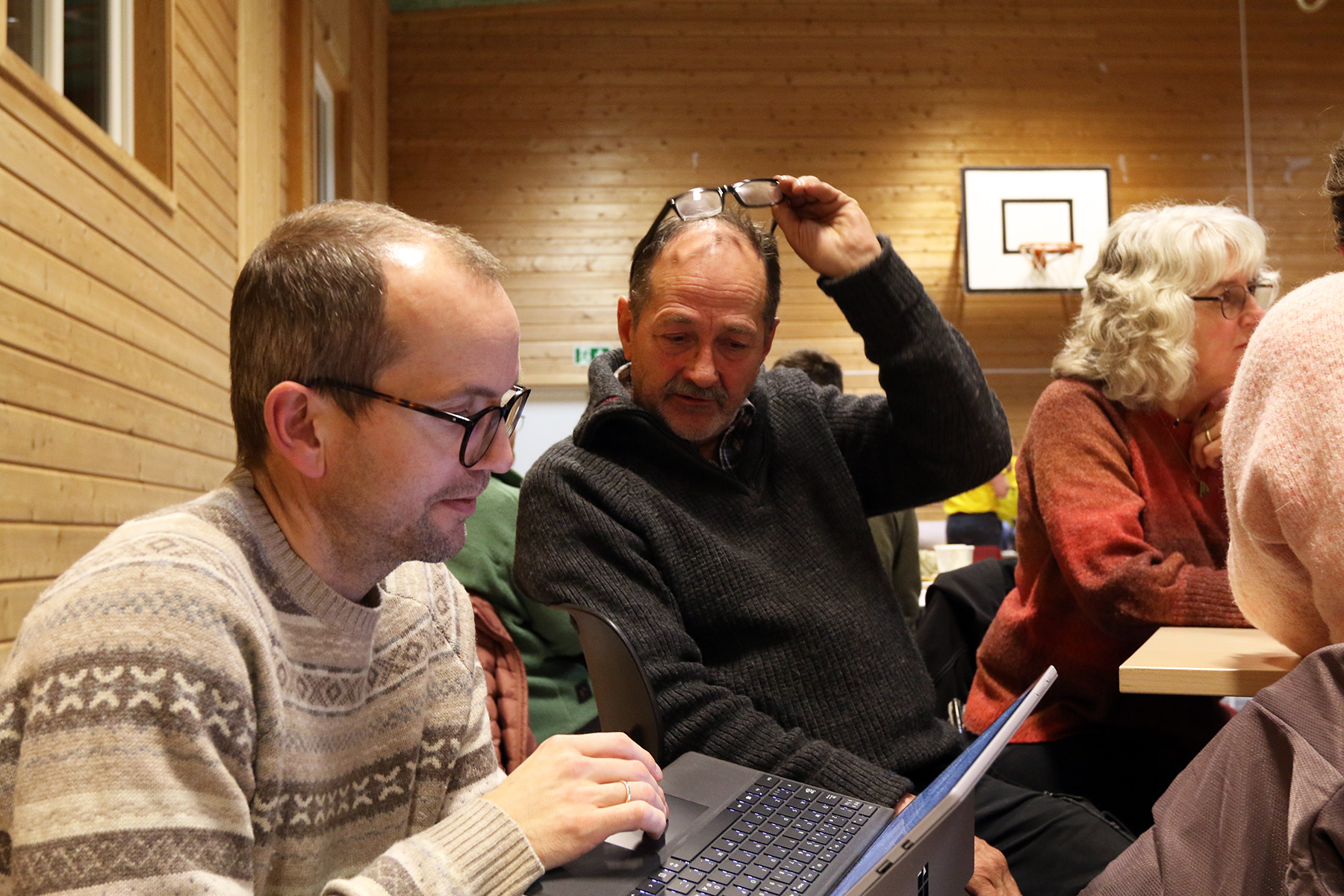 Svein Hågensen spurte Gjermund Rye til råds om hjelp til å øke rekrutteringa til korpset på Statland.