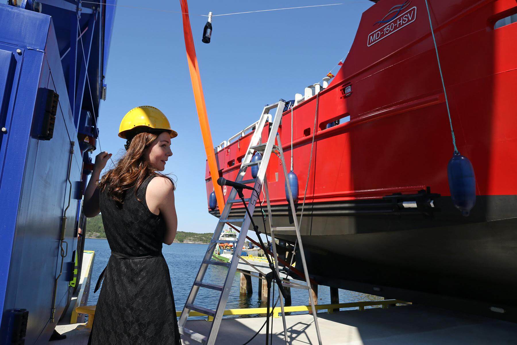 Trine Indermo var gudmor for "Eldorado".