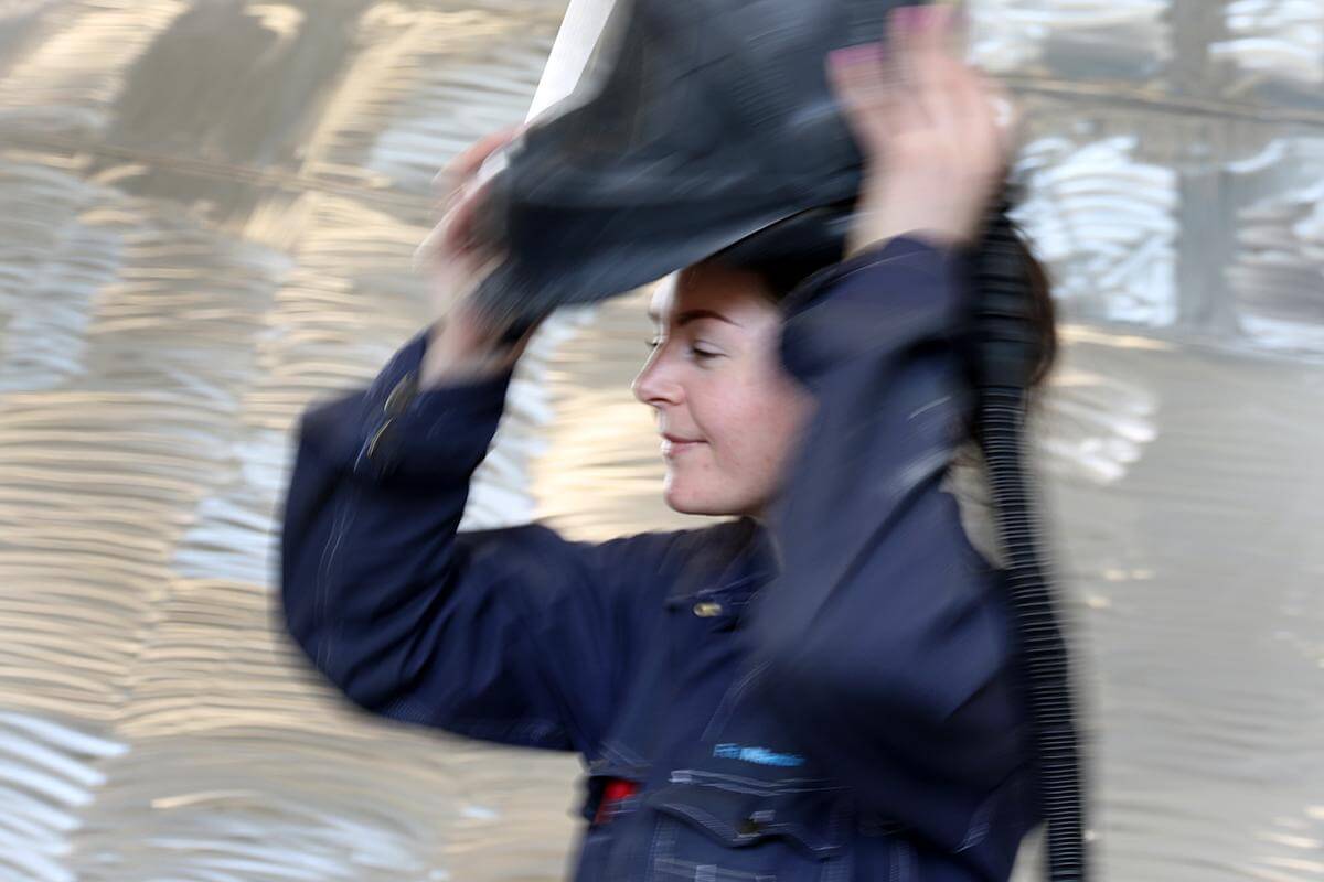 Trine Indermo stortrives i Folla Maritime.