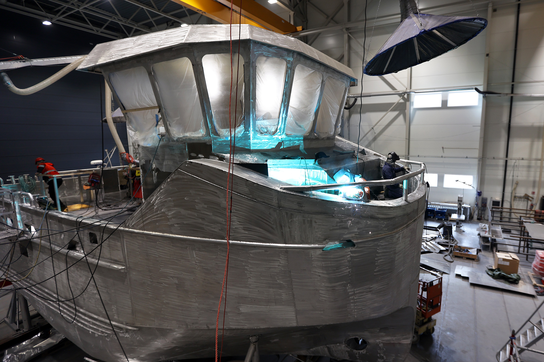 Folla Maritime produserer i dag i hovedsak arbeids- og personellfart&oslash;y til oppdrettsn&aelig;ringa. (Arkivbilde)