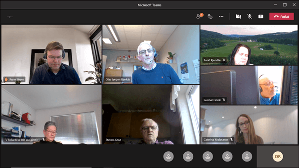 Formannskapsmøtet ble tirsdag holdt på Teams av smittevernhensyn.