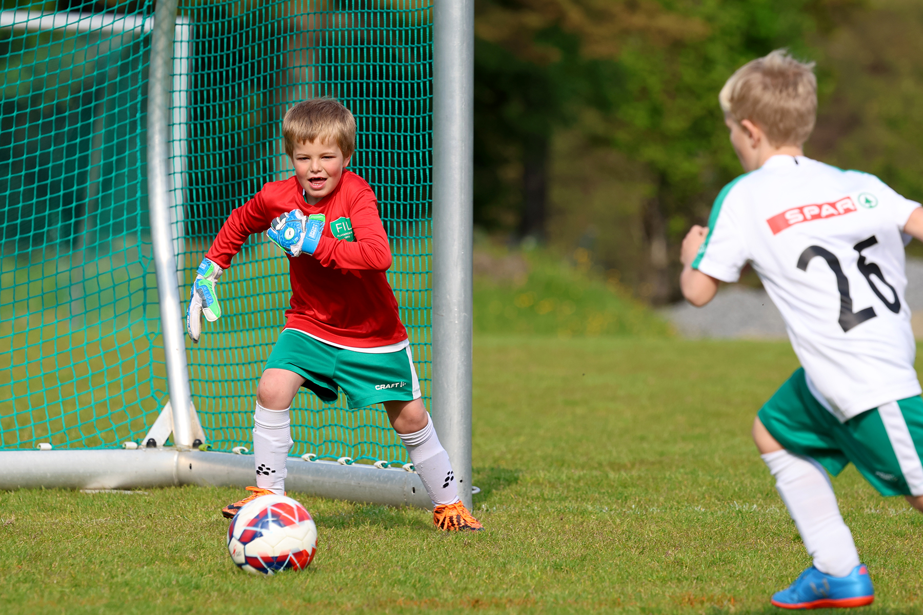 Sigve var keeper i første omgang.