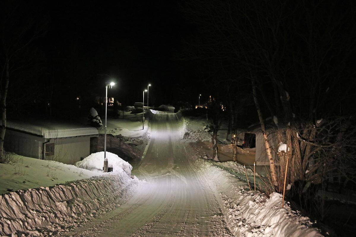 Lauvsneshaugen velforening har 26 lys langs kommunal vei, og ønsker å gi anlegget gratis til kommunen.