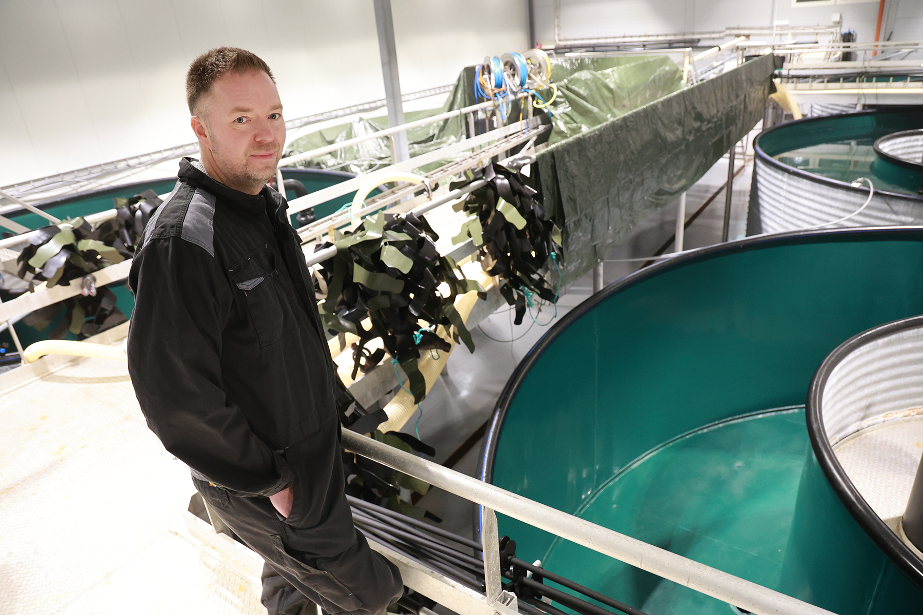 Kar er gjort klare for torskeyngel. Geir-Tore Olsen gleder seg til å prøve en ny produksjon i Storlavika.