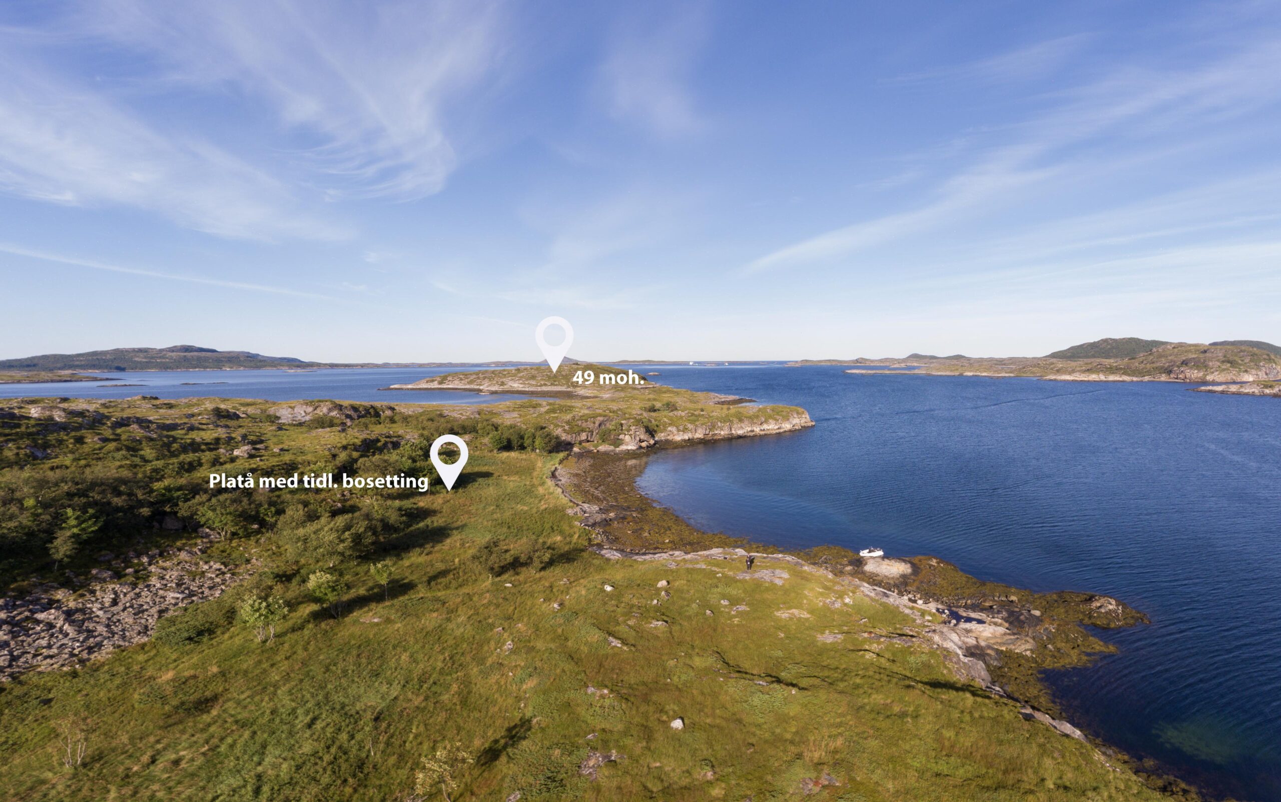 Her er det avgitt hvor det var bosetting fram til 1922. (Foto: norsketomter.no)