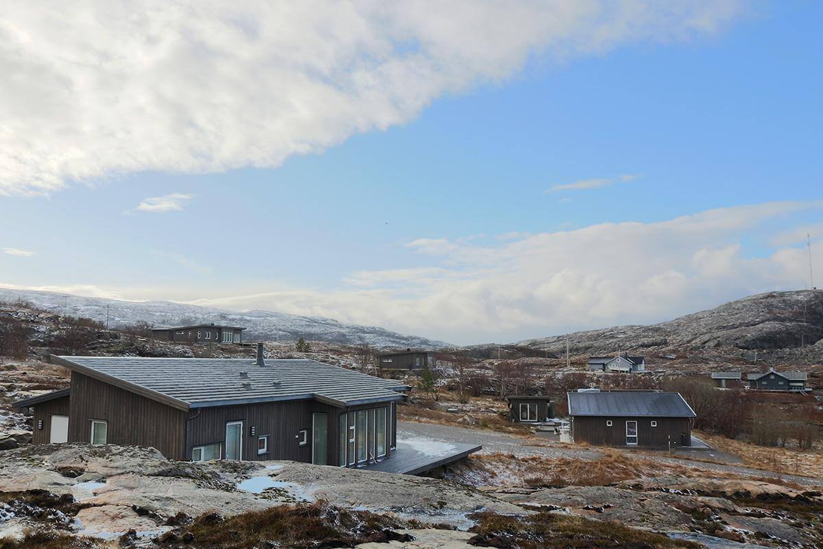 Hyttefeltet i Grønnvika, der 11 av 15 tomter er solgt.