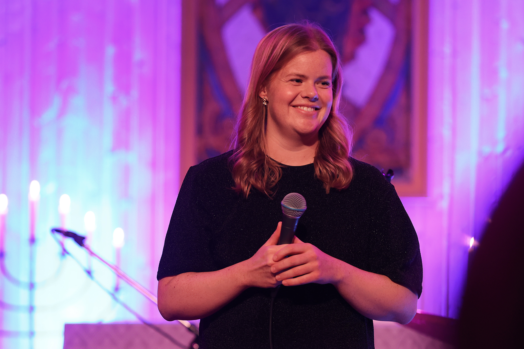 Ida Christine Myren hadde all grunn til &aring; v&aelig;re forn&oslash;yd med l&oslash;rdagens konsert i Statland kirke.