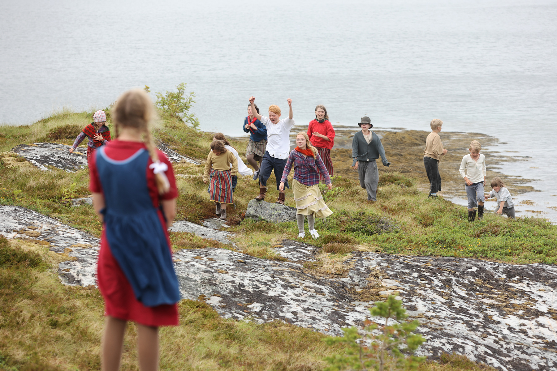 Sommeren 2024 imponerte de ungene skuespillerne med Inga fr&aring; &oslash;ya p&aring; Vikholmen. Foto: Arkiv.