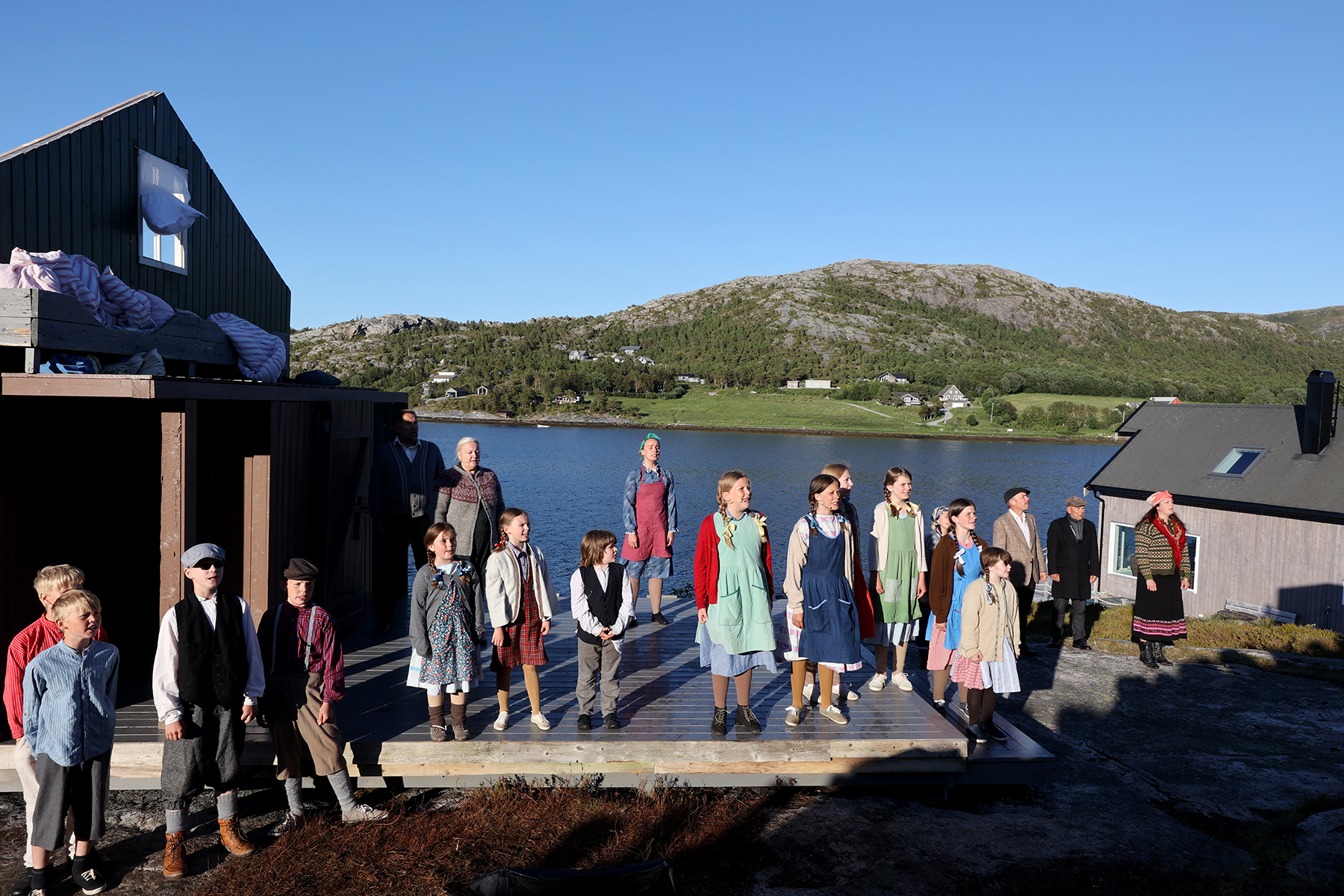 I Inga fr&aring; &oslash;ya f&aring;r publikum et innblikk i hverdagen for ungene i Flatanger p&aring; 1930-tallet. Foto: Arkiv.