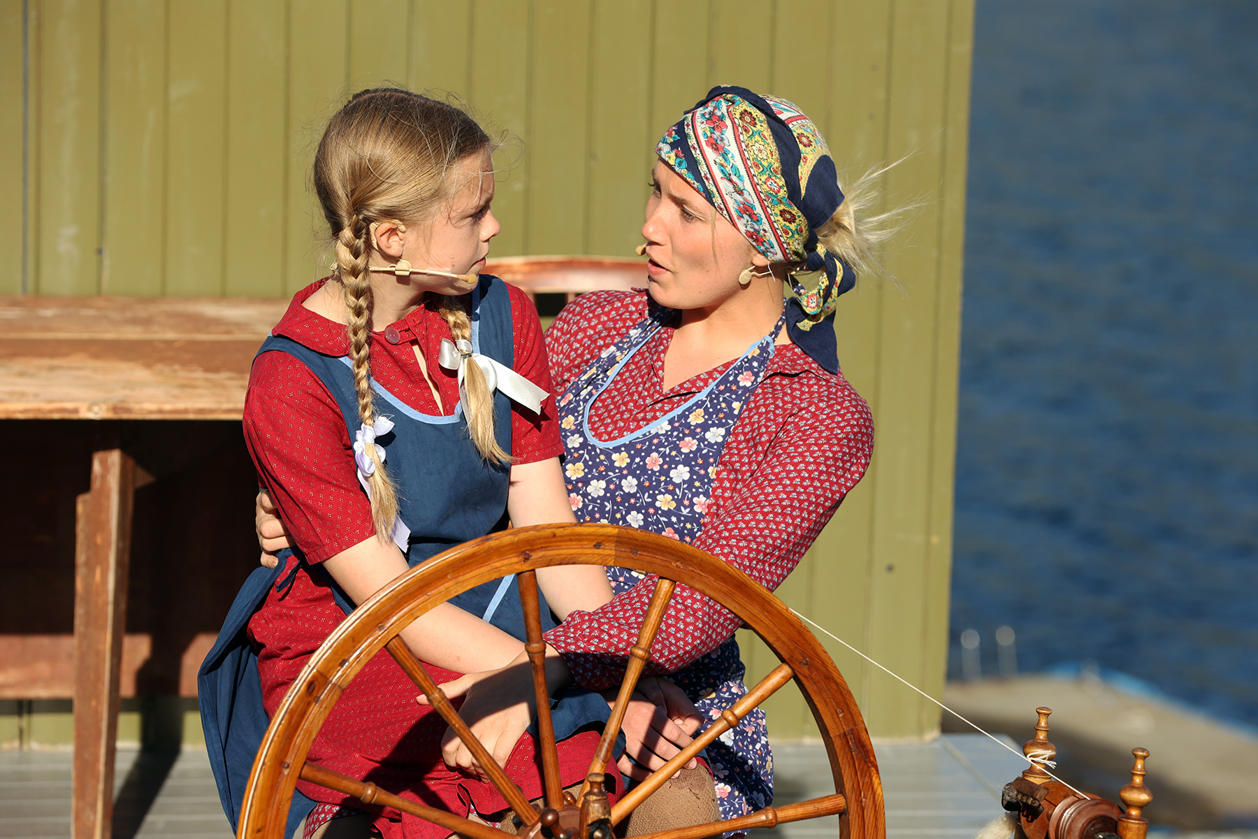 I sommer var Maren Emilie Kl&oslash;ven Lein &aring; se som mammaen til Inga fr&aring; &oslash;ya i stykket p&aring; Vikholmen. (Foto: Ove Magne Ribsskog)