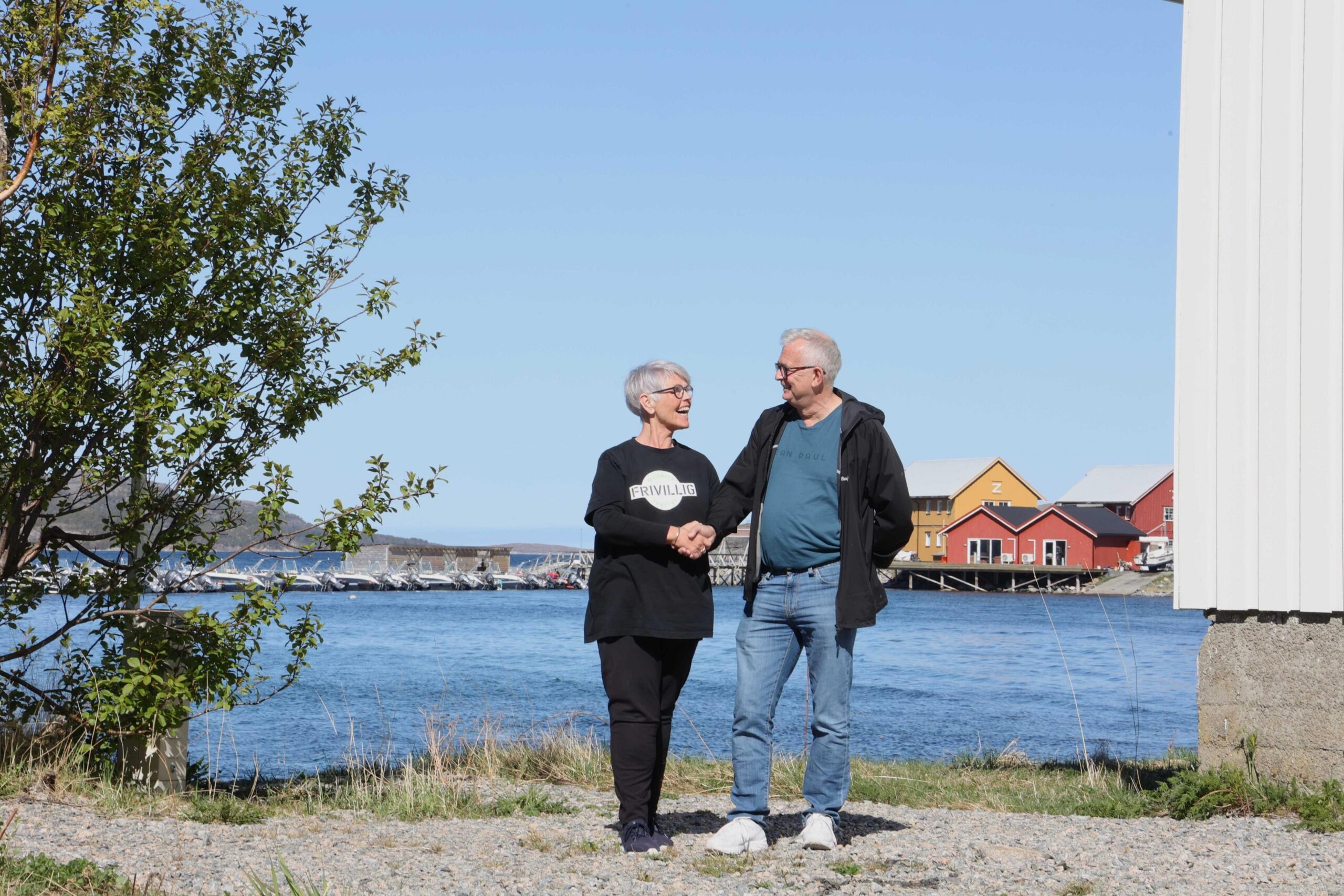 Tone Eian og Frode Hegle er begge lettet over at deres felles prosjekt endelig er kommet i gang.