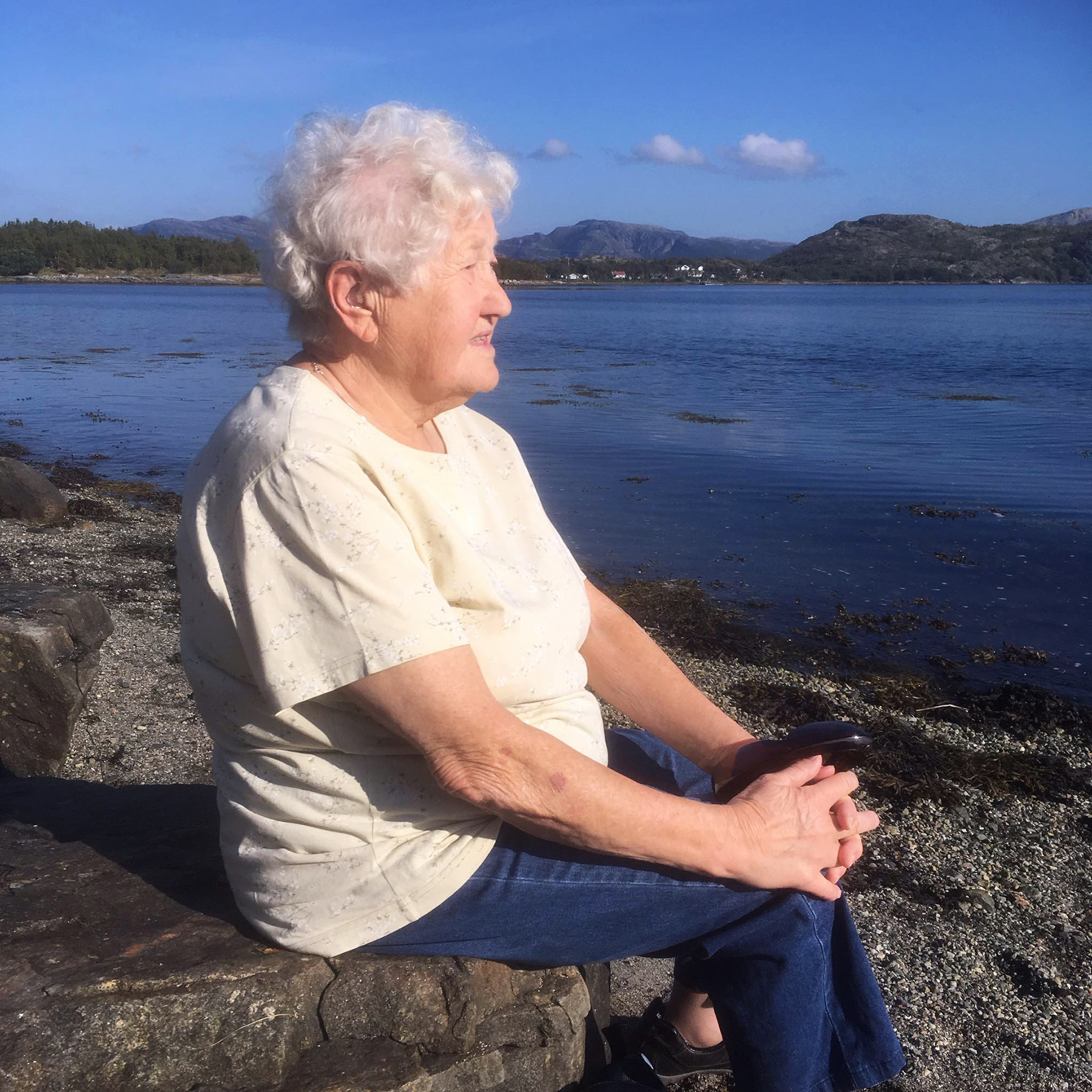 Judith har alltid v&aelig;rt glad i sj&oslash;en og naturen. (Foto: Privat)