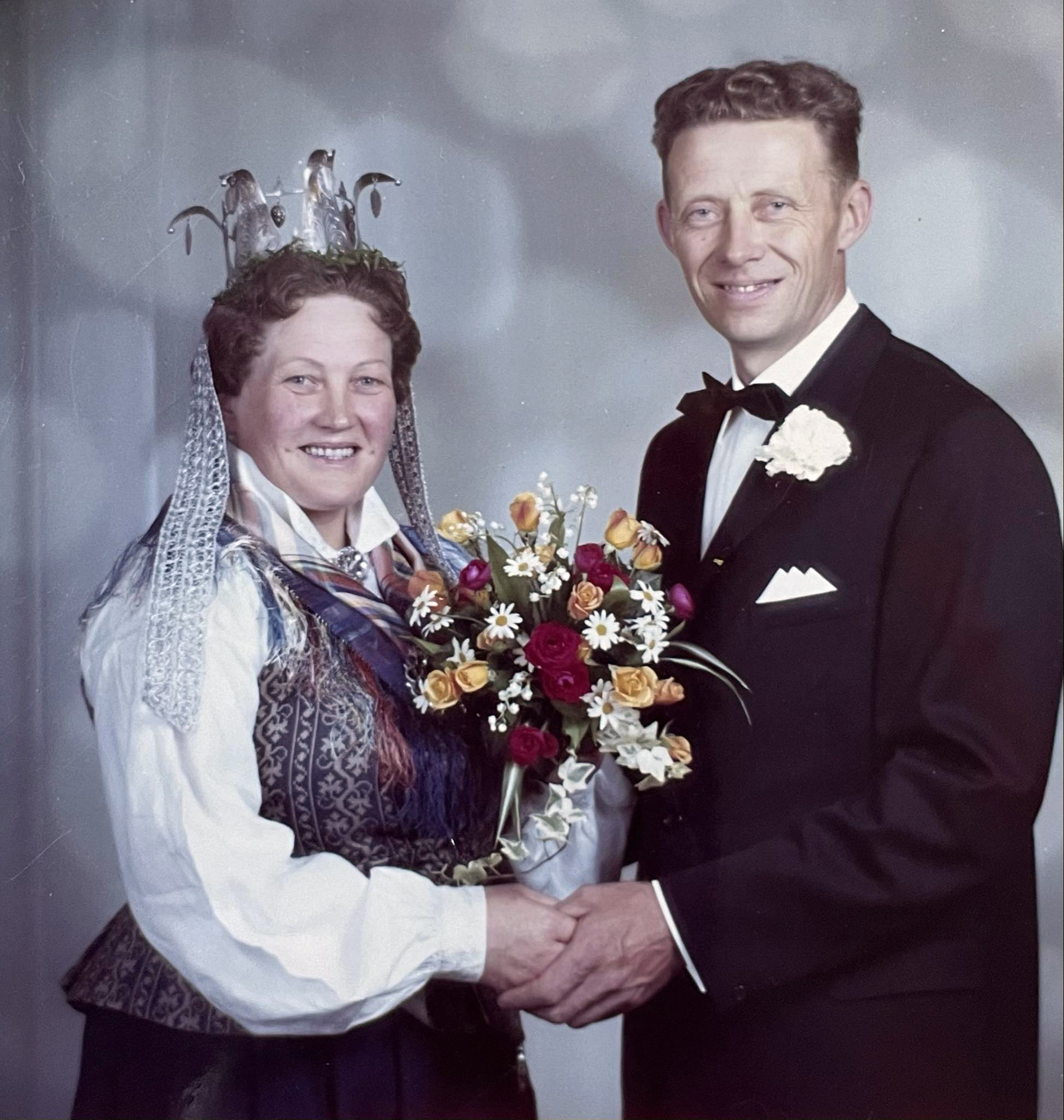 Judith Kristin og Aage Aag&aring;rd giftet seg i 1969. (Foto: Privat)