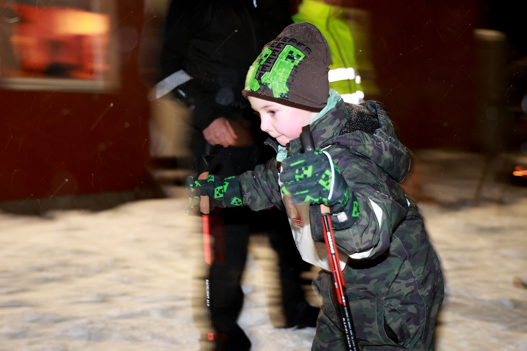 En konsentrert Jan Otto går ut fra startstreken.