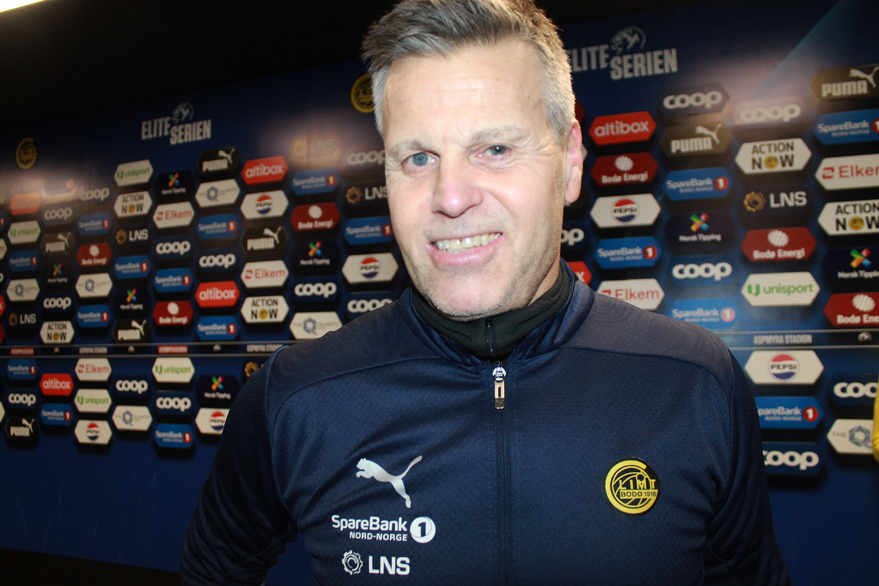 Trener Kjetil Knutsen omtaler Brede Moe som en Glimt-legende, og sier at han har vært utrolig viktig for klubben. (Arkivfoto: Svein Halvor Moe)