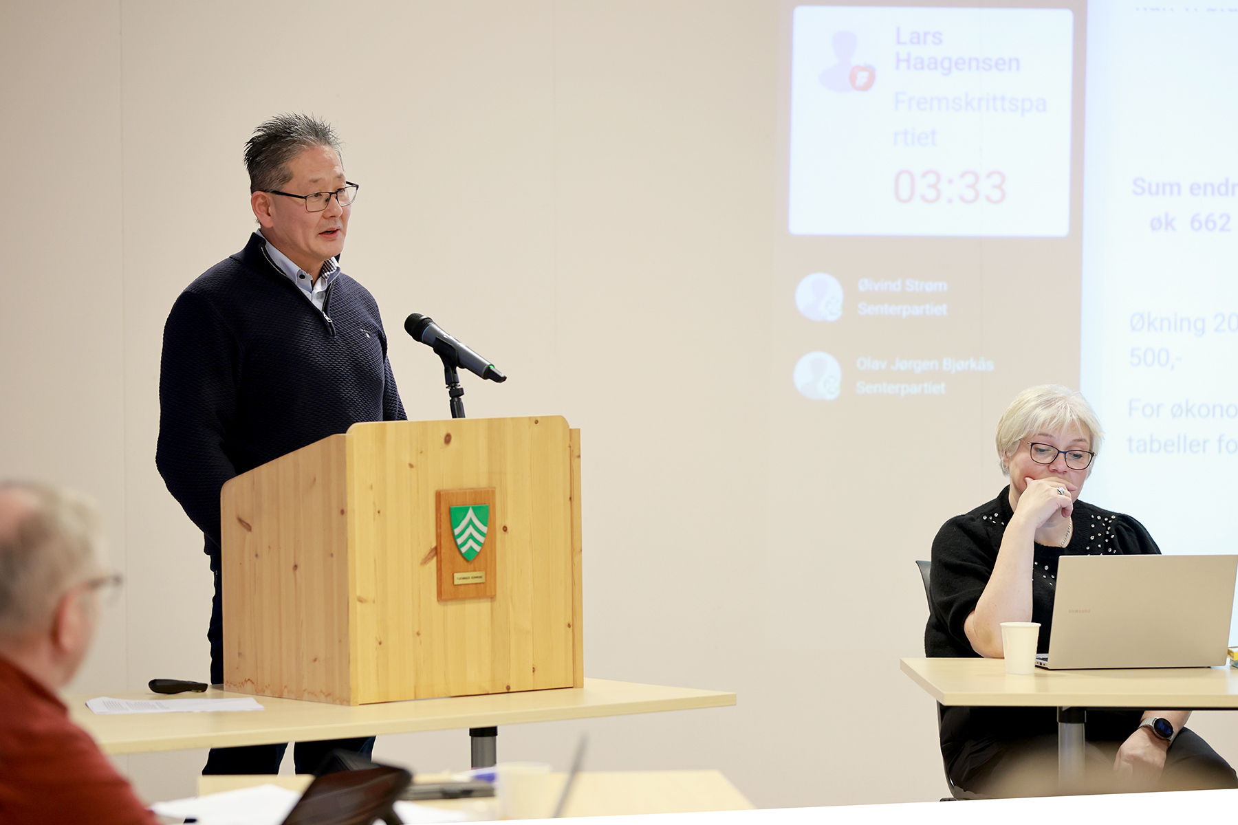 Lars Haagensen oppfordret kommunedirektøren og avdelingene til måtehold.