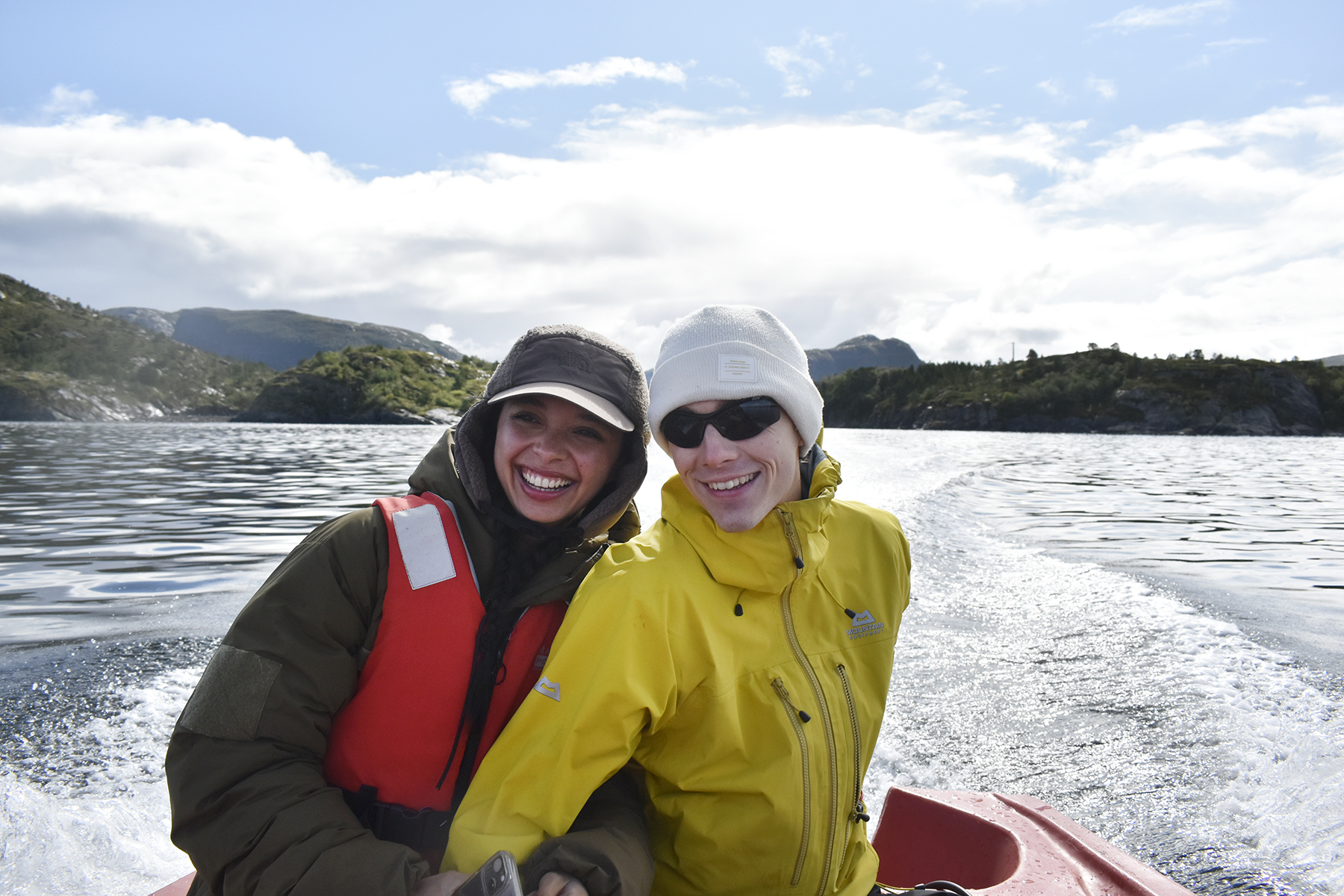 Johanna Jupin og Leo Ketil B&oslash;e tok mange turer ut til Havstein i sommer og h&oslash;st. (Foto: Privat)