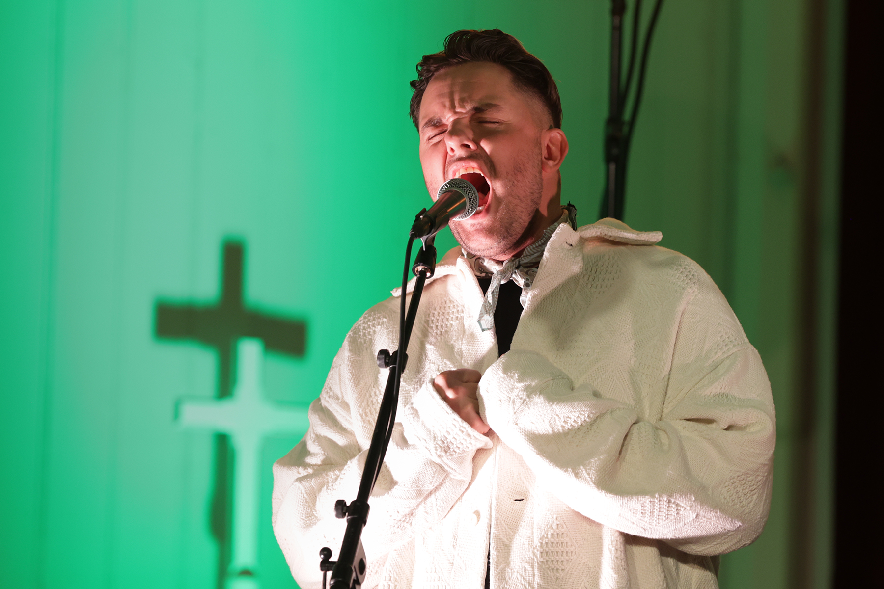 Sturla Larsen leverte en solid versjon av "O helga natt".