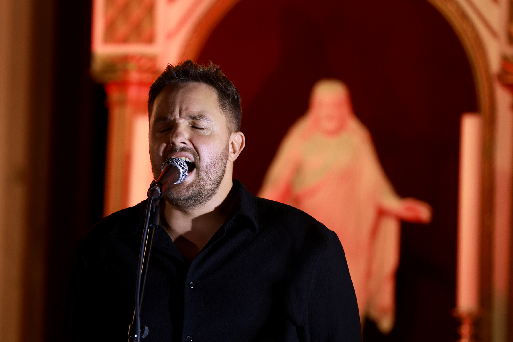 Sturla Fagerli Larsen i kveldens styrkepr&oslash;ve, "O helga natt".