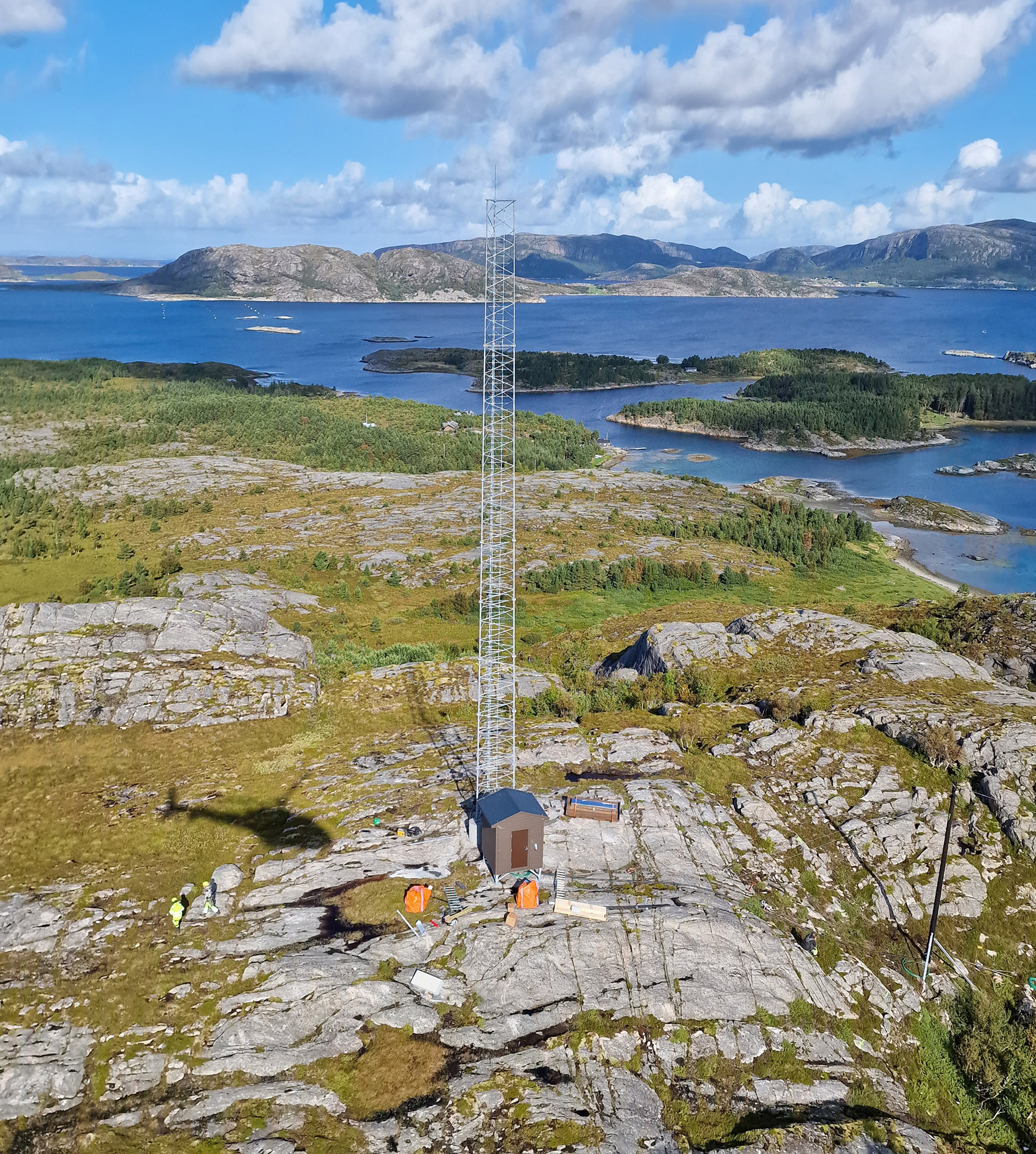 Løvøya har fått et nytt landemerke. (Foto: Airlift)