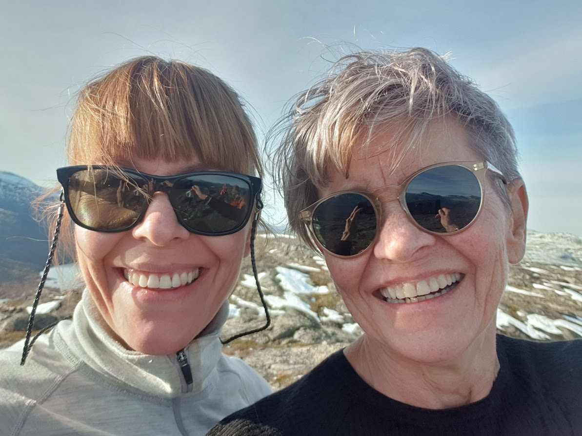 Siri med dottera Miriam, f&aring; veker f&oslash;r transplantasjonen. Foto: Privat.  