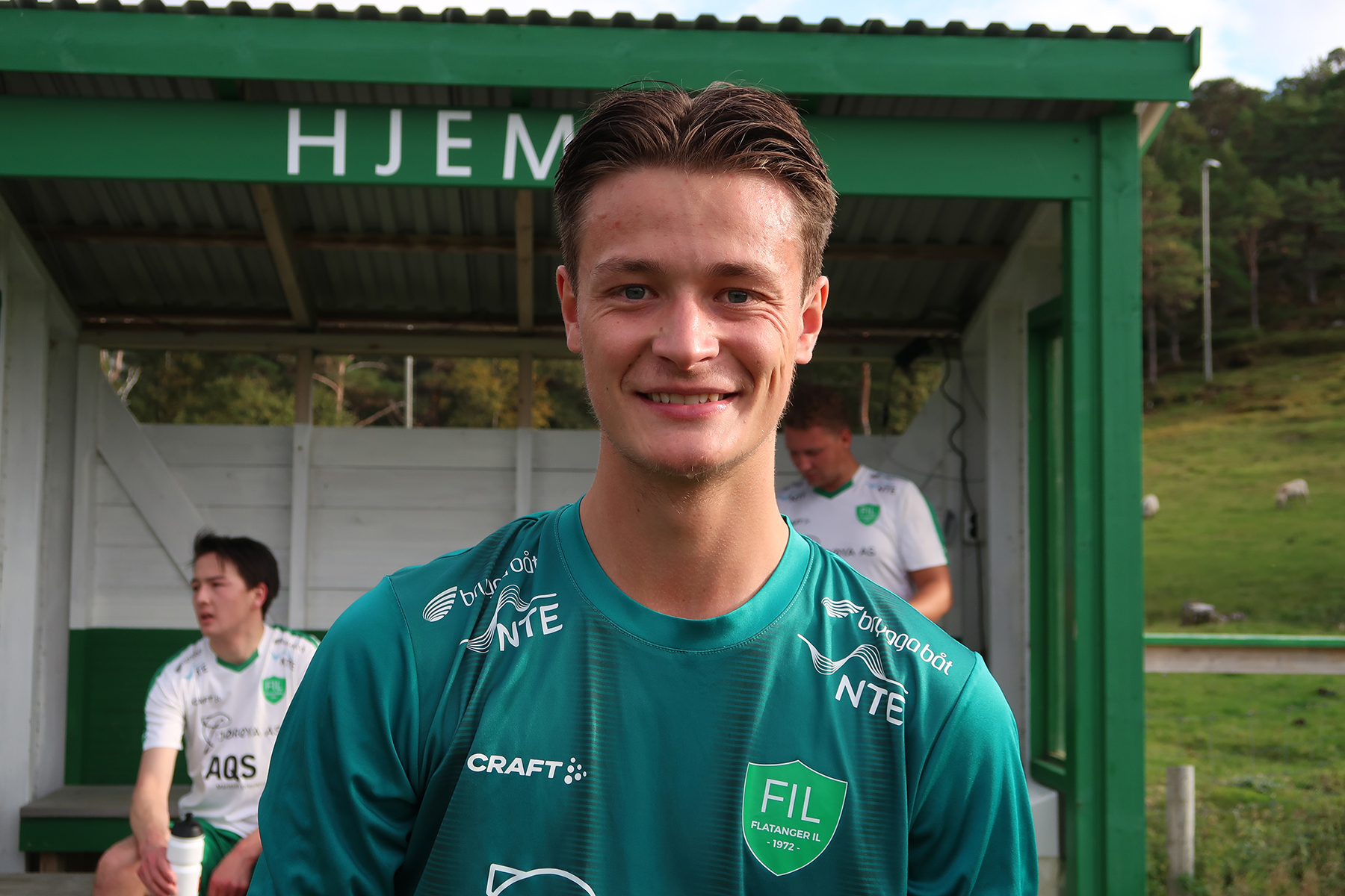 Flatangers nye keeper, Patrick Mathias Str&oslash;mhylden, leverte en solid kamp.