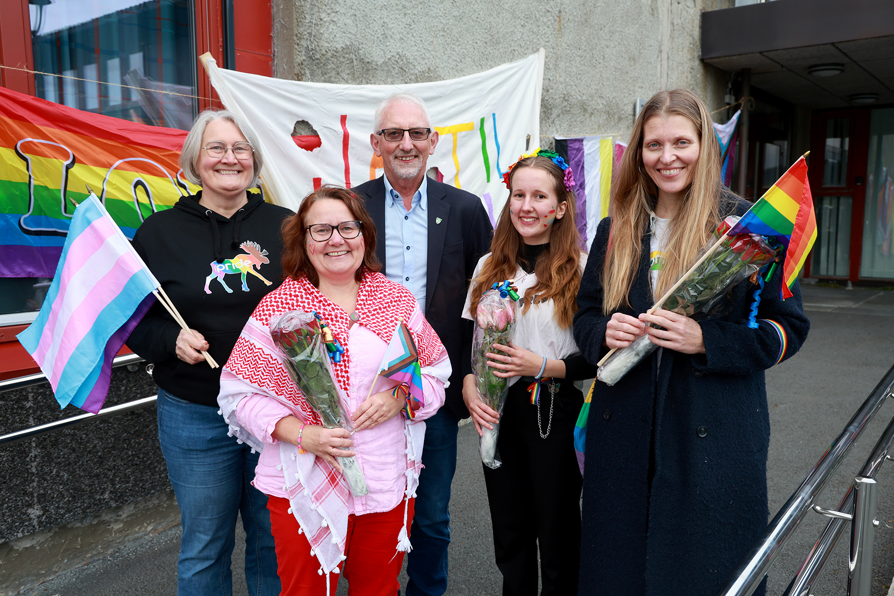 &Aring;rets appellanter og arrang&oslash;rer, fra venstre: Elisabeth Moen R&oslash;rvik, Turid Kjendlie, Olav J&oslash;rgen Bj&oslash;rk&aring;s, Nora Strand Kjendlie og Eivor Hagerup.