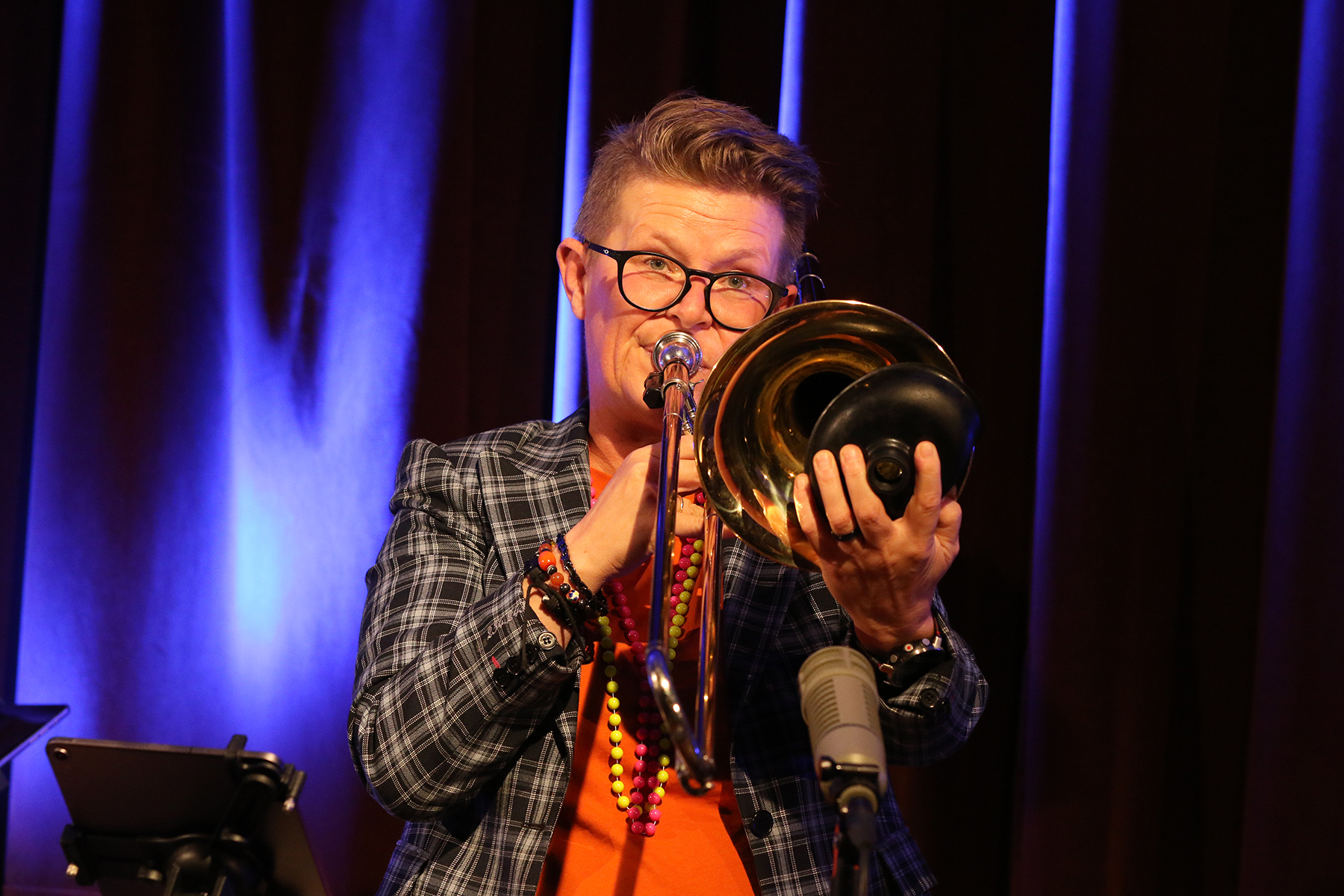Elisabeth Fossan, fantastisk p&aring; trombone.