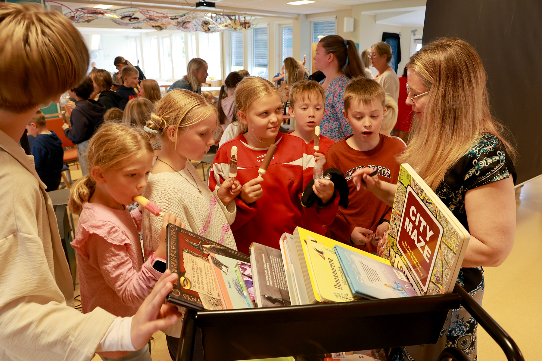 Ingen sommerfest uten is, og det ble et også på Sommerles-festen!