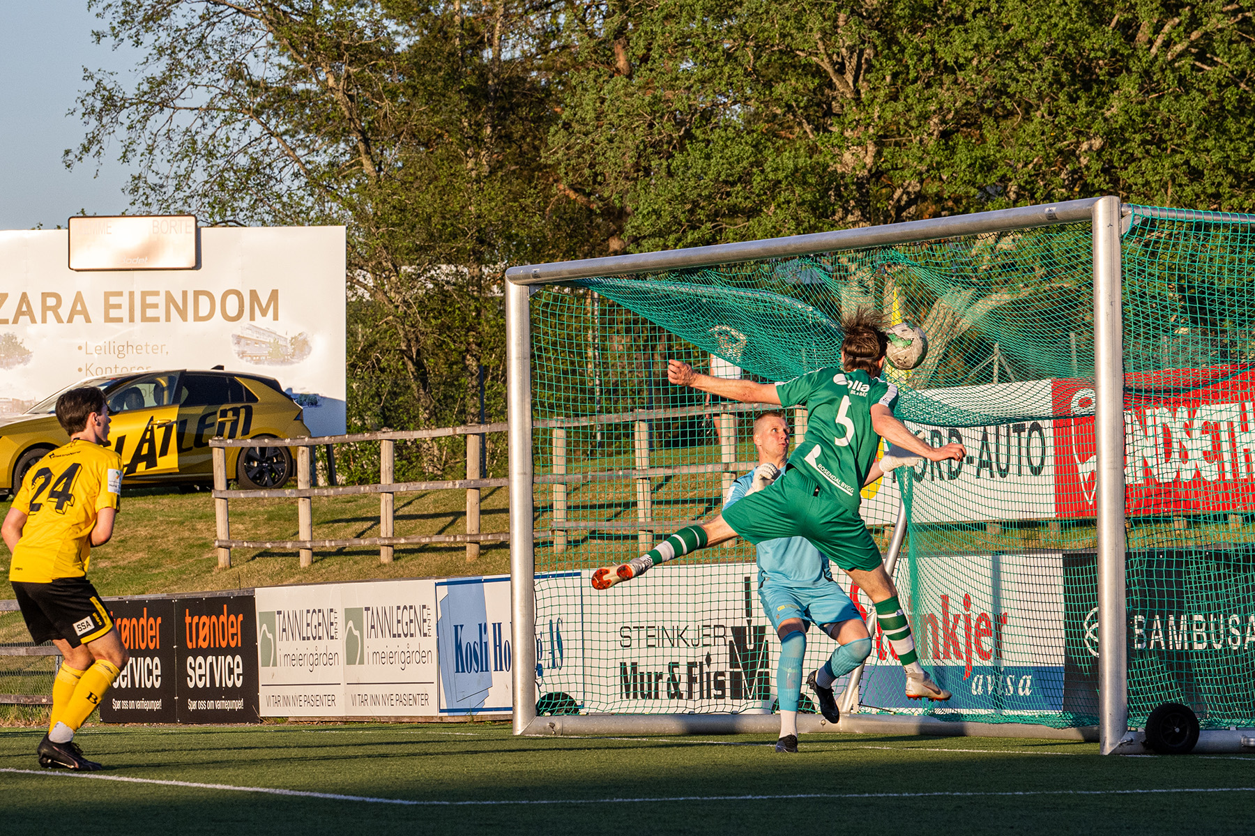 Karl Ivar Dahle Høstland leverte dette praktmålet helt mot slutten av kampen. (Foto: Kristian Dahle Klocke)