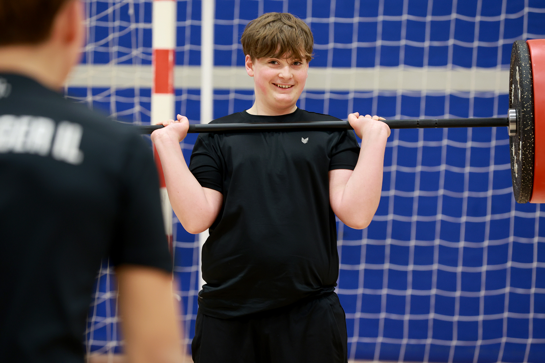 Haakon med vektstanga klar for siste løft.