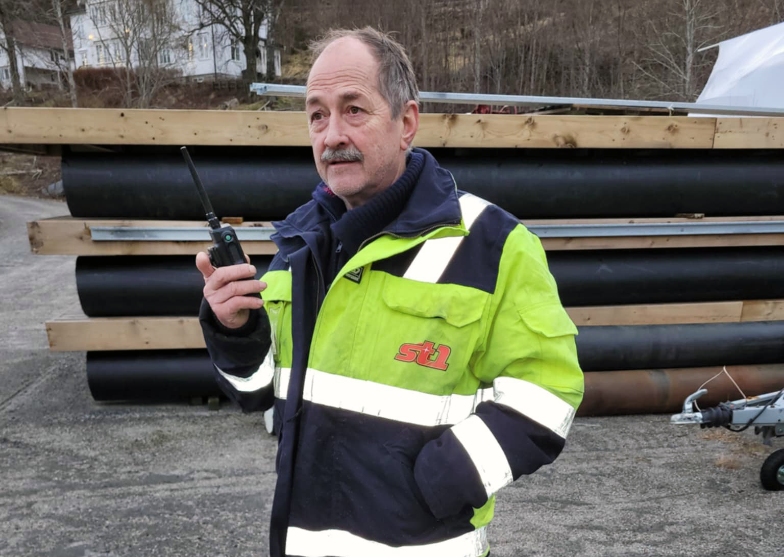 Svein Hågensen er utrykningsleder for brannstyrken på Statland, og han fikk ei travel helg. (Foto: Namsos kommune)