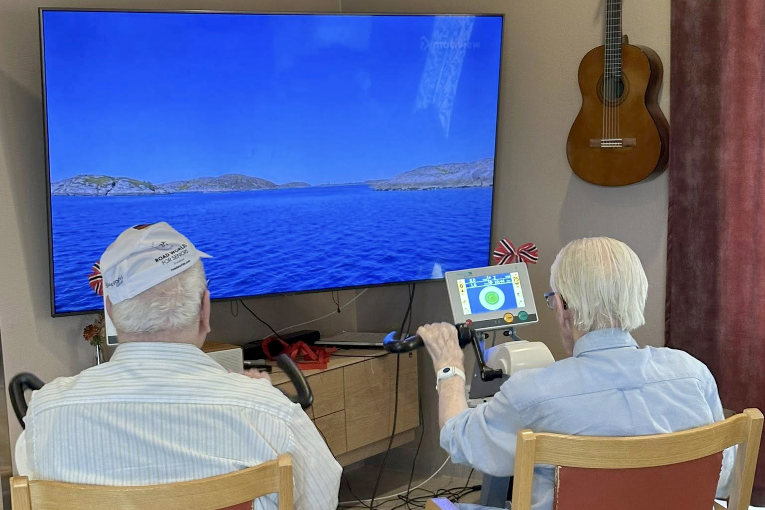 Til lands og til vanns og i lufta med. Sykkel-VM byr p&aring; spennende turer. (Foto: Pleie- og omsorgstunet)