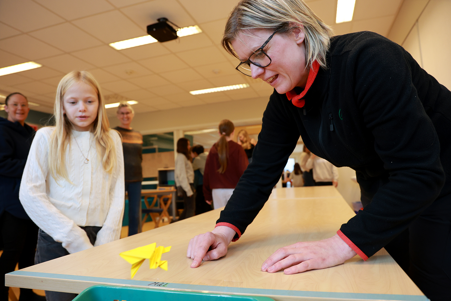 Lise Sørgaard kjøpte en frosk som hun døpte Johan. Men Johan var ikke spretten nok, og brukte 10 sprett på løypa. Den kjappeste brukte bare fem.