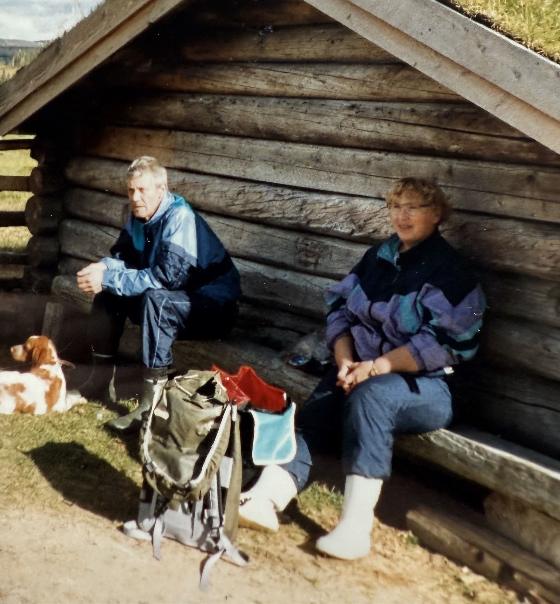 Thor og Ellen var p&aring; mange turer i lag. Foto: Privat. 