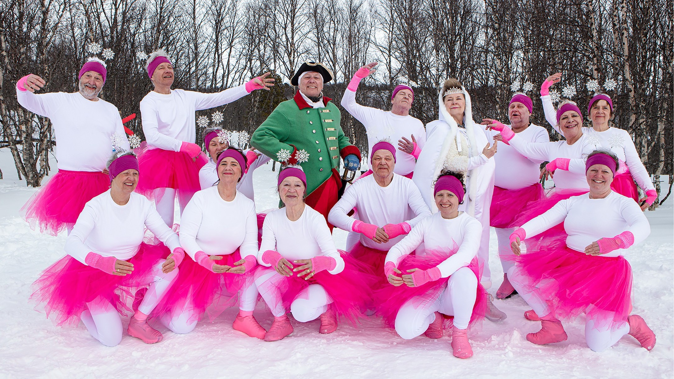 Piruett eller ei? Elisabeth Andreassen (i hvitt) har rollen som prima ballerina. Foto: Merete Lien. 