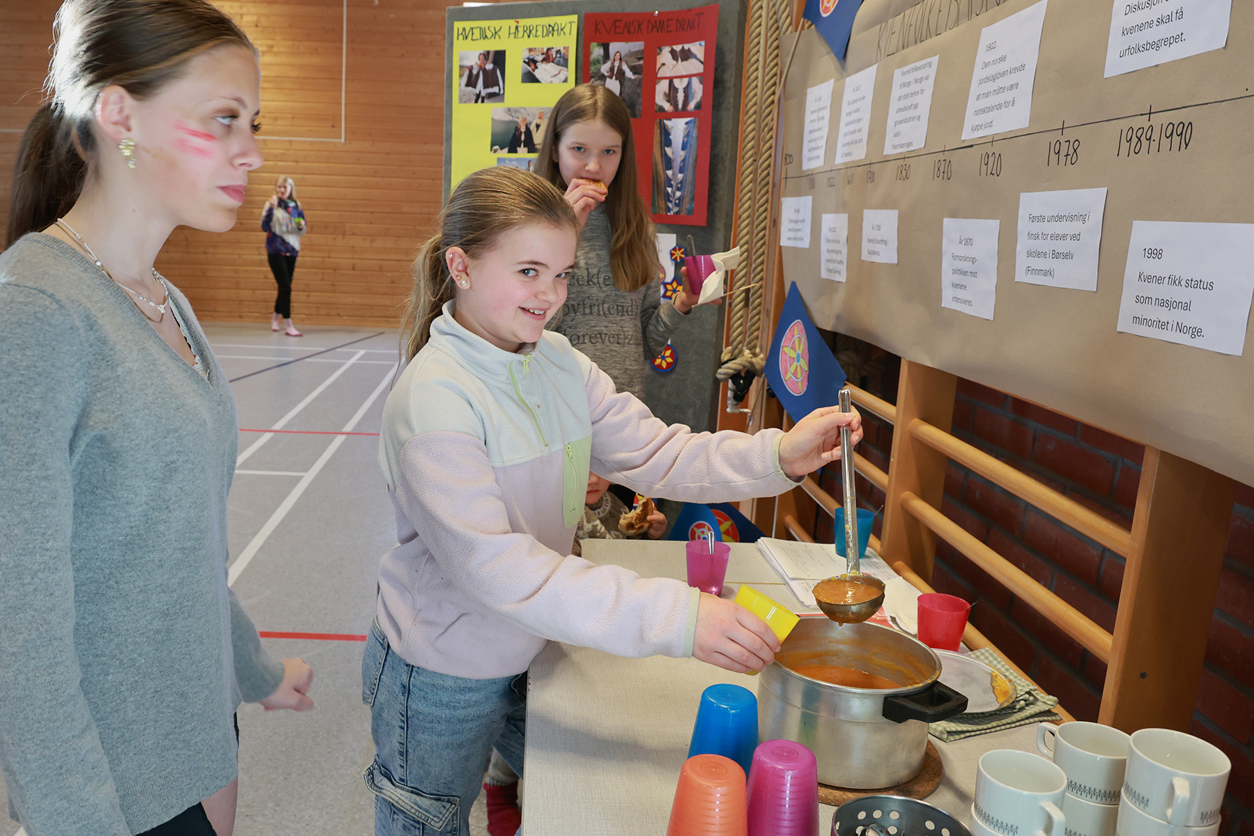 Martine serverte en kvensk suppe.