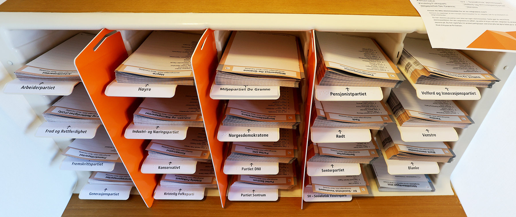 Valgets kval: Mange sm&aring;partier gj&oslash;r at velgerne har hele 18 lister til &aring;rets stortingsvalg.