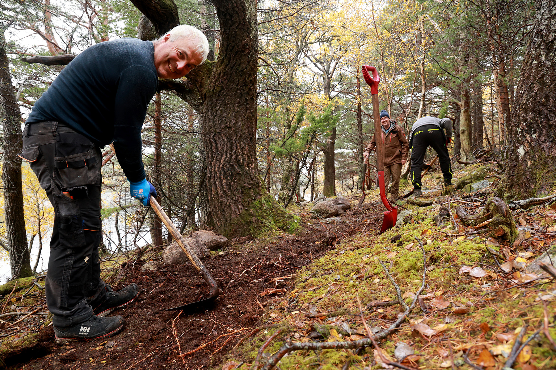 - Det tar kanskje litt av, innrømmer Alf Magne Hanssen, som bruker mesteparten av fritida si på sti-prosjektet.