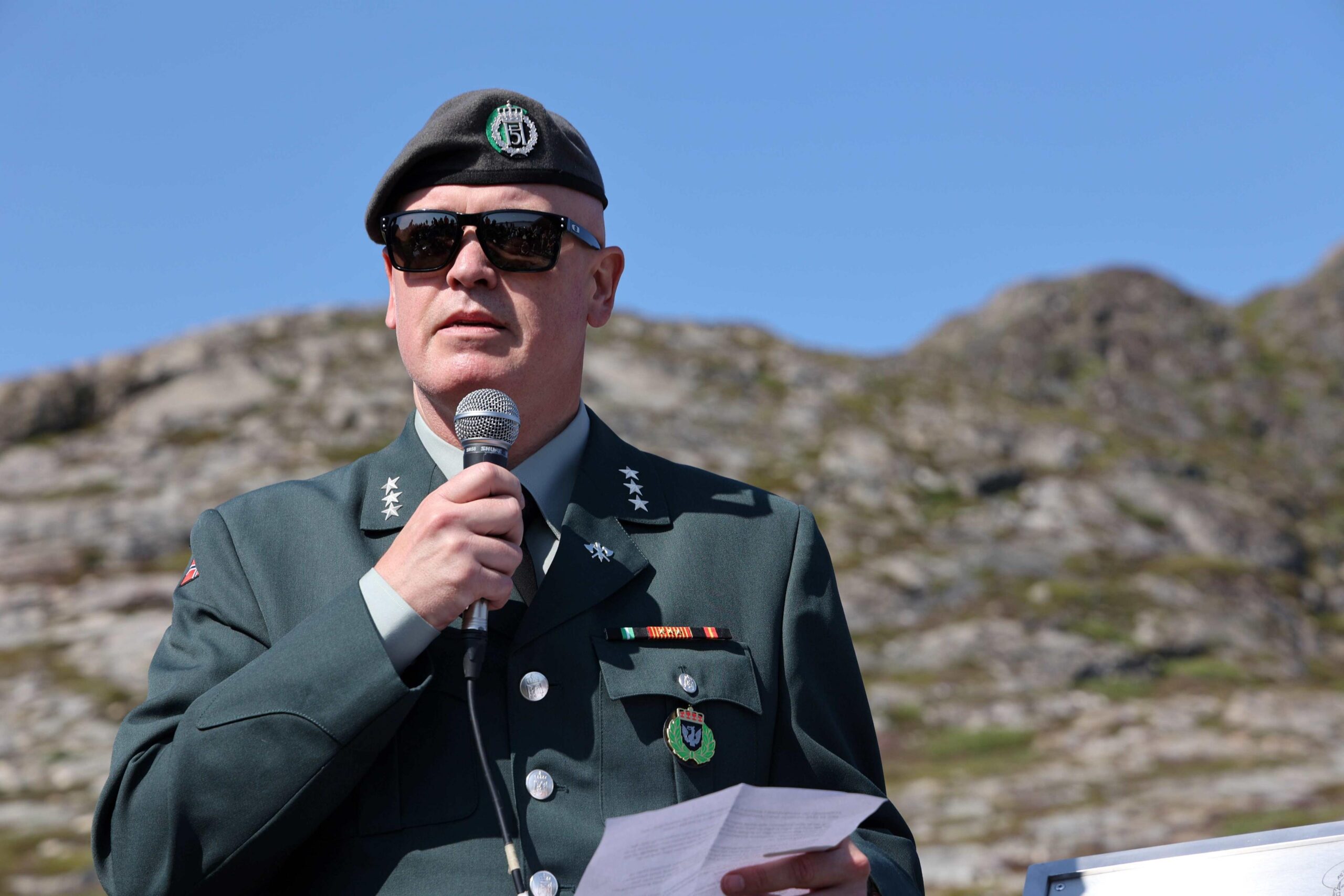 H&aring;vard Davidsen i forsvaret mener det er ekstra viktig &aring; bevare minnet om krig i dagens sikkerhetssituasjon. 