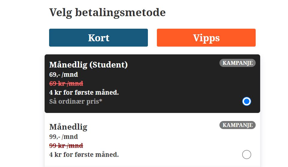 P&aring; Min side kan du gj&oslash;re alle endringer som gjelder ditt abonnement.