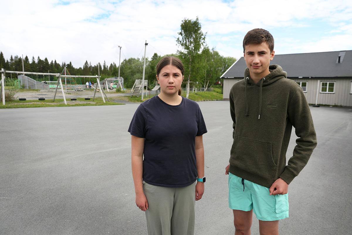V&aring;r og Odin Skjengen-H&aring;gensen syns de har det veldig fint p&aring; Statland skole, og vil kjempe for &aring; beholde ungdomsskolen ogs&aring; i framtida.