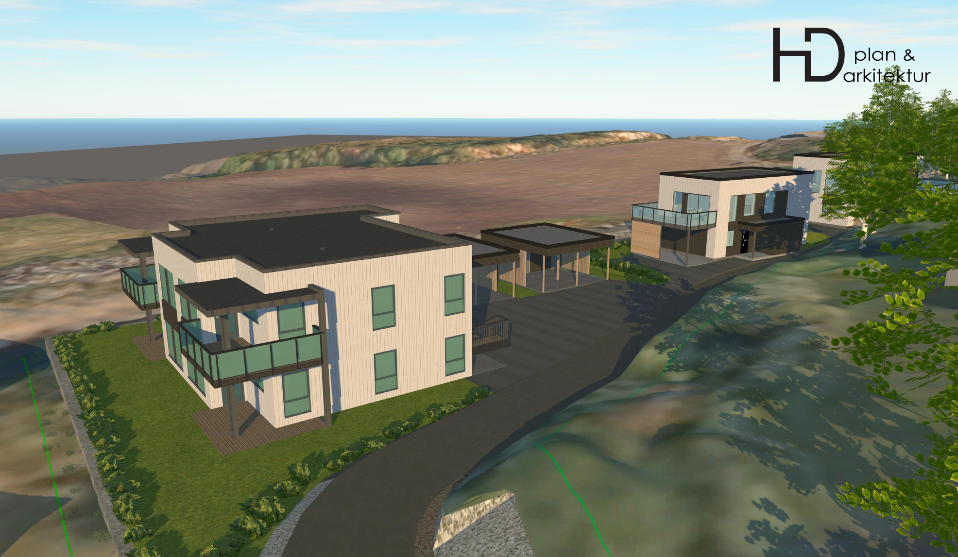 Ei trang tomt som flere i utvalget mente var godt utnyttet. (Tegning: HD plan & arkitektur)